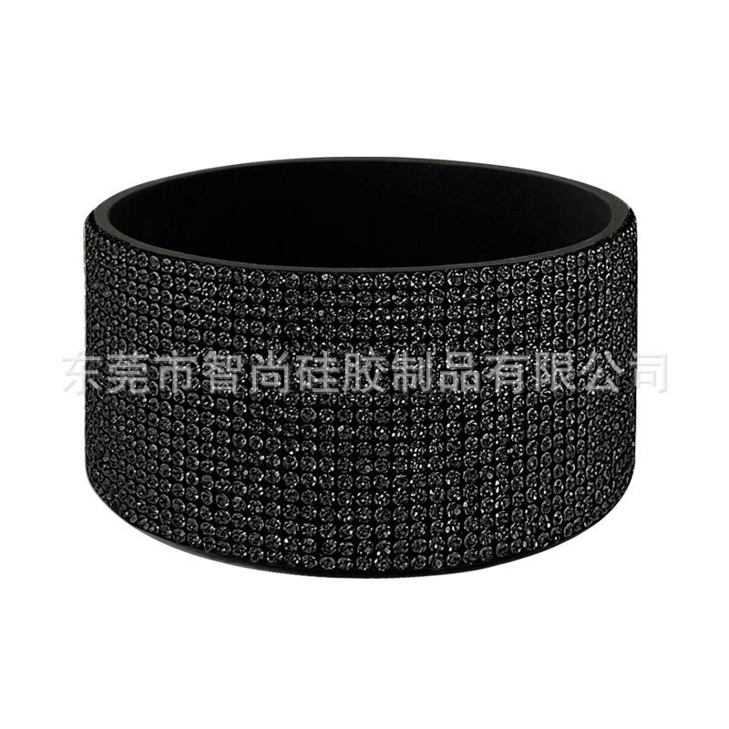 Wholesale New Product Diamond Silicone Ice Cup Cup Bottom Set Car Water Cup